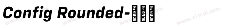 Config Rounded字体转换